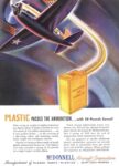 1943 Plastic Passes The Ammunition ... with 58 Pounds Saved! McDonnell Aircraft Corporation