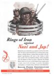 1943 Rings of Iron against Nazi and Jap! Sealed Power Corporation
