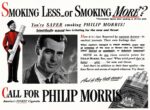 1943 Smoking Less _ or Smoking More. Call For Philip Morris