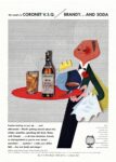 1943 the trend's to Coronet V.S.Q. very special quality Brandy... And Soda
