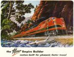 1946 Great Northern, the New Empire Builder custom-built for pleasant, faster travel