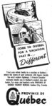 1947 Come To Quebec For A Vacation That Is... Different