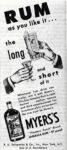 1949 Rum as you like it... Myers's