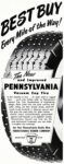 1950 Best Buy. Every Mile of the Way! The New and Improved Pennsylvania Vacuum Cup Tire