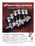 1952 New Wolf's Head Motor Oil
