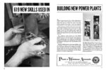 1953 619 New Skills Used In Building New Power Plants. Pratt & Whitney Aircraft