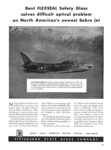 1953 Bent Flexseal Safety Glass at North American's newest Sabre jet