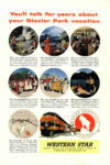 1955 You’ll talk for years about your Glacier Park Vacation. Great Northern Railway. Western Star