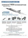 1957 Convair F-102A Interceptor depends upon... Vickers