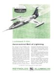 1957 Lockheed F-104... Aeronautical Bolt of Lightning. Reynolds Aluminum