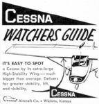1960 Cessna Watchers Guide. It's Easy To Spot
