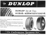 1962 Dunlop B7 ja C41 Pitävä - Käänteentekevä