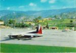 1964 Baguio Airport and PAL F27 postcard