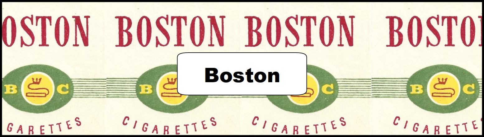 Boston Cigarettes Ad and Poster Collection