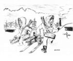 Soldiers with machine gun