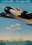 1937 Lufttrafik - Hurtigtrafik. Deutsche Lufthansa's Generalpraesentant for Denmark. Det Danske Luftfartselskab A-S