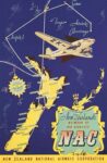 1948 New Zealand's Network Of Air Services NAC. New Zealand National Airways Corporation