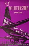 1952 Fly Wellington-Sydney Direct. TEAL. New Zealand's International Airline