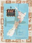 1952 NAC Fast & Frequent Flights Through New Zealand. New Zealand National Airways Corporation