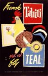 1954 French Tahiti. fly TEAL