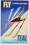1956 Fly To New Zealand. TEAL. Tasman Empire Airways Limited