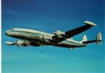 1956 Lufthansa Lockheed L-1049-G Super Constellation Postcard D-ALAP