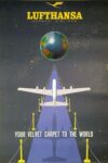 1956 Lufthansa. German Airlines. Your Velvet Carpet To The World