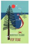 1958 Restful Norfolk Island. Fly TEAL