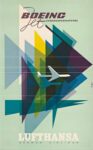 1960 Boeing Jet Intercontinental. Lufthansa German Airlines