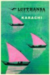 1962 Lufthansa German Airlines. Karachi