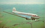 1963 NAC National Airways Douglas DC-3 Postcard