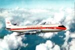 1964 Trans Canada Air Lines Vickers Vangurd postcard cf-tkb