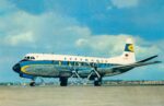 1968 Lufthansa Vickers Viscount Postcard