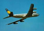 1969 Lufthansa Boeing 707 Postcard DABUO