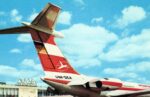 1971 Interflug IL 62 Moscow Postcard DM-SEA