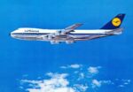 1971 Lufthansa Boeing 747 Postcard