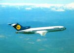 1972 Lufthansa Boeing 727-200 Postcard