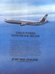 1975 This Is Where Your Pacific Begins. Air New Zealand