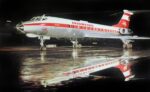 1977 Interflug TU134 Postcard