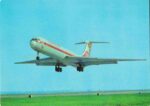 1979 Interflug IL 62 Postcard