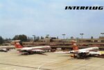 1984 Interflug IL 62 Berlin-Schonefeld Airport Postcard