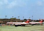 1984 Interflug IL 62 Berlin-Schonefeld Airport Postcard DDR-SEH DDR-SEO