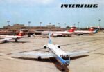 1984 Interflug IL 62 Malev TU134 Berlin-Schonefeld Airport HA-LBF Postcard