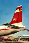 1985 Interflug IL-18 Postcard