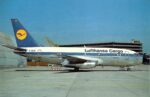 1986 Lufthansa Cargo Boeing 737 Postcard