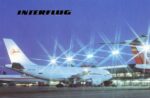 1989 Interflug A310 Berlin-Schonefeld Airport Postcard DDR-ABA