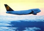 1989 Lufthansa Boeing 747-400 Postcard