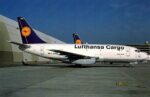 1990 Lufthansa Cargo Boeing 737-230C Postcard