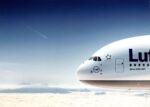2009 Lufthansa Airbus A380-800 Nose Postcard